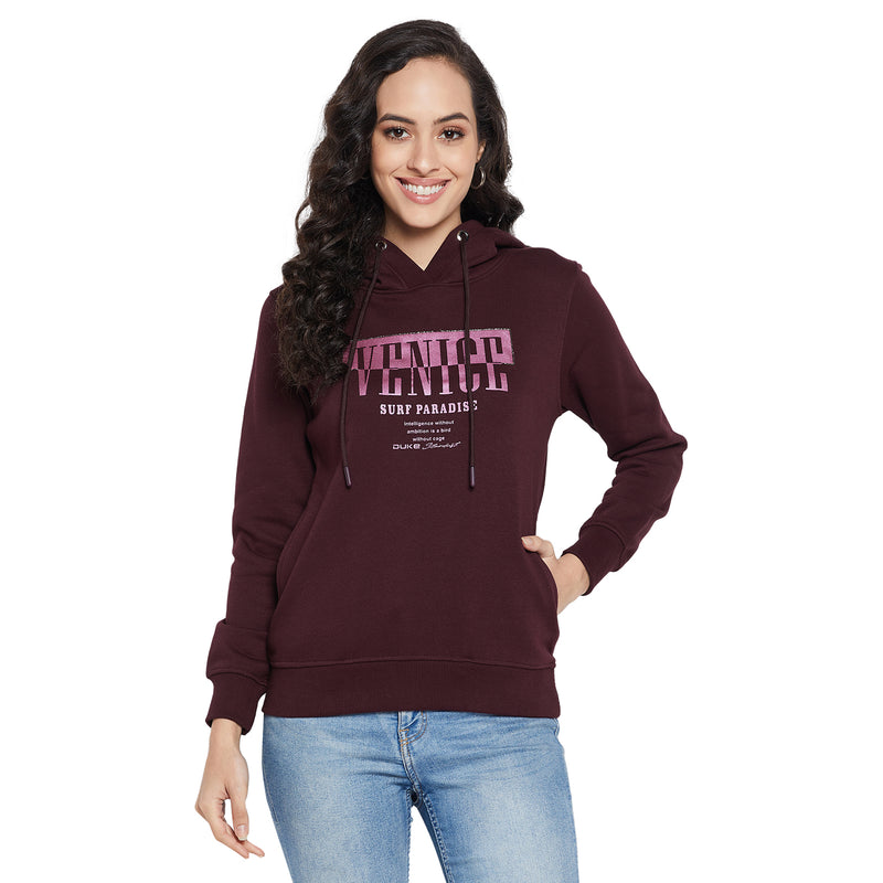Duke Urban Women Full Sleeve Hooded Sweatshirt (LFX815)