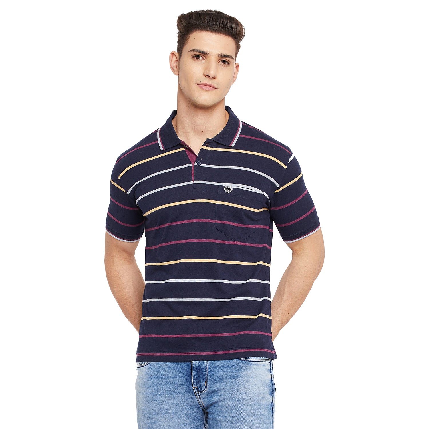Duke Stardust Men Half Sleeve Cotton T-shirt (LF4689)