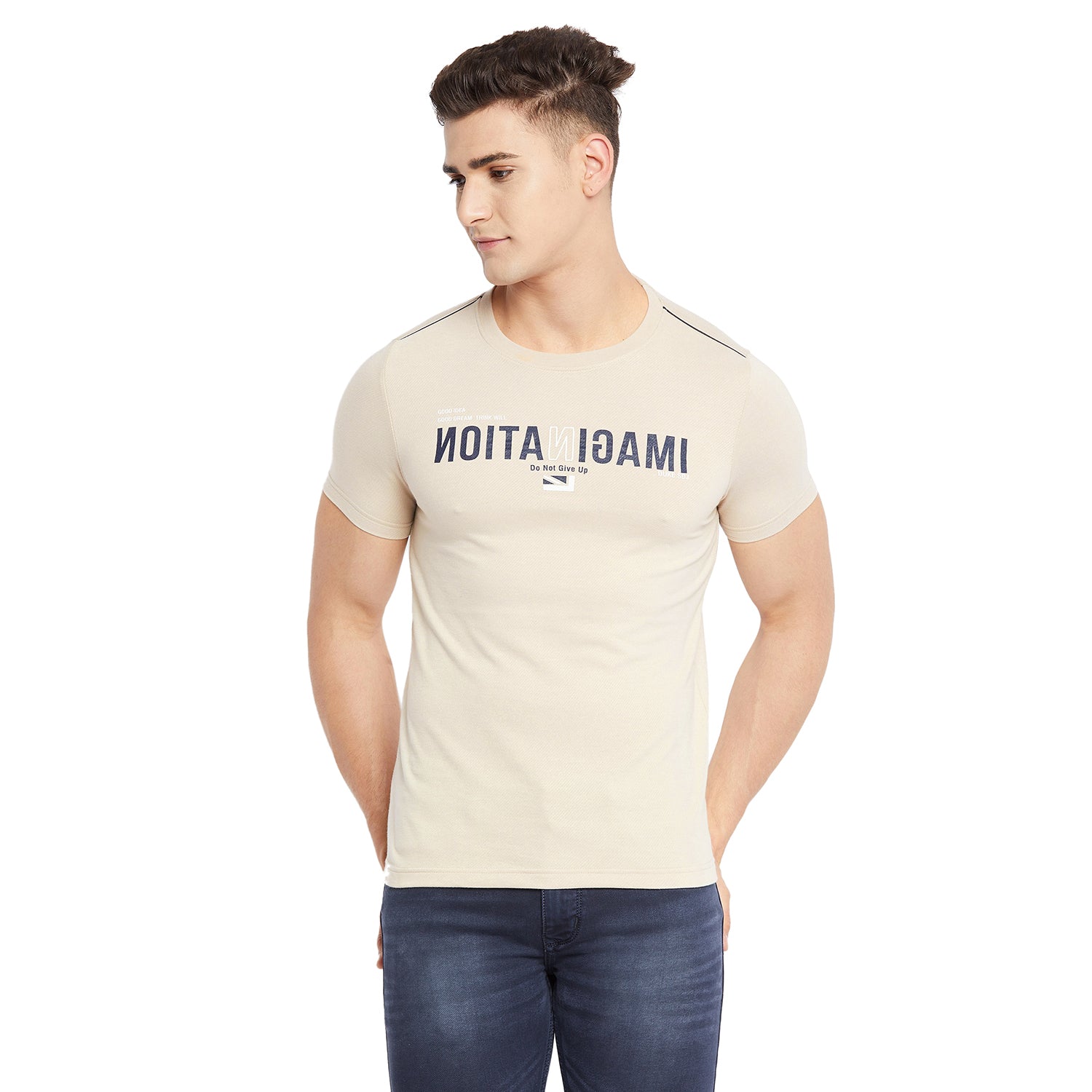 Duke Stardust Men Half Sleeve Cotton T-shirt (LF5407A)