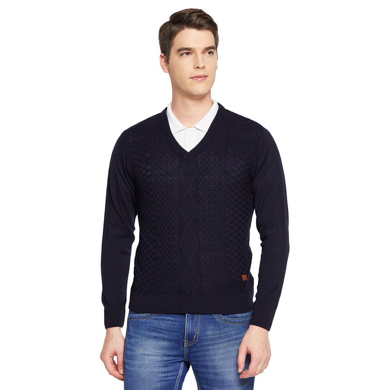 Duke Urban Men Full Sleeve V Neck Sweater (SDS8096)