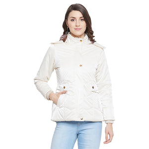 Duke Stardust Women Full Sleeve Embossed Quilted Jacket (SDZ6698)