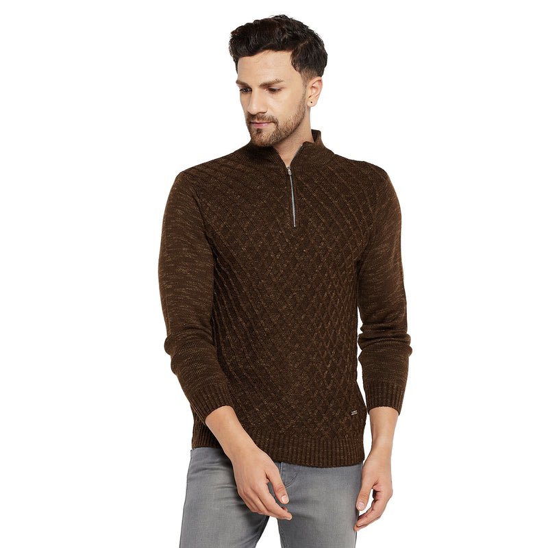 Duke Urban Men Full Sleeve Half Zip Sweater (SDS2080)