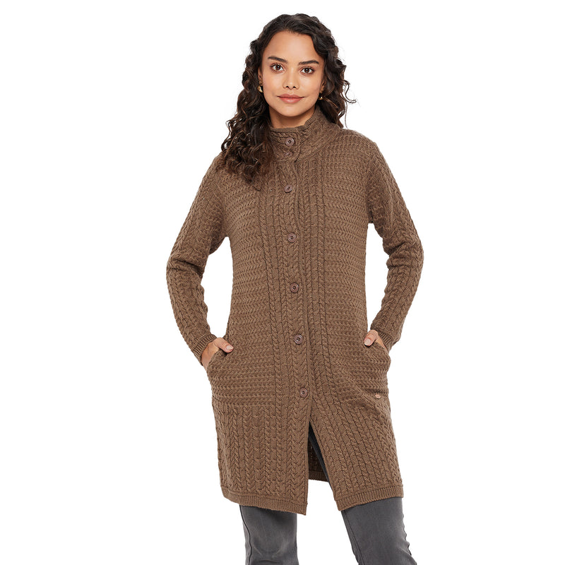 Duke Urban Women Turtle Neck Cardigan  (SDS1102)