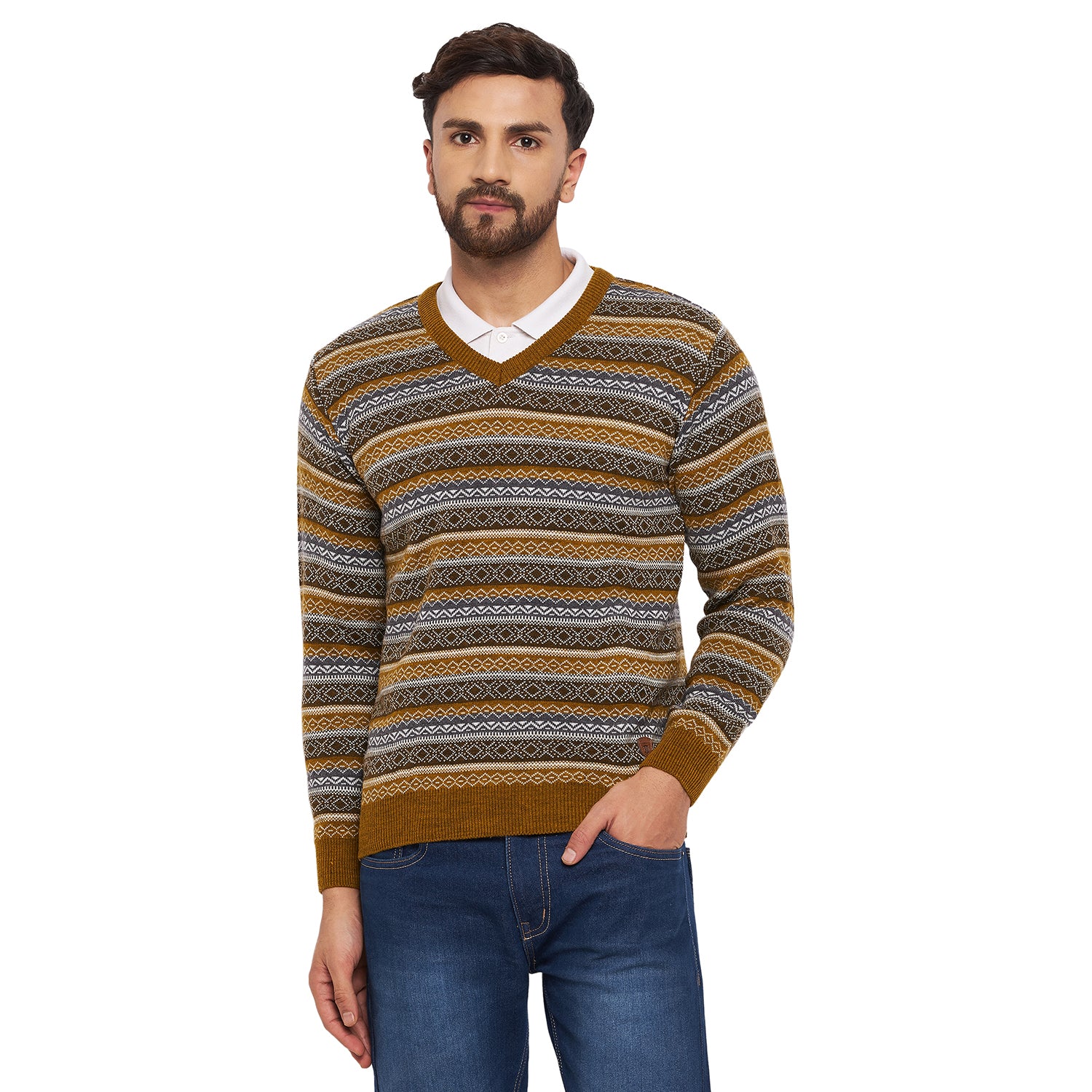 Duke Urban Men Full Sleeve V-Neck Sweater (SDS2060)