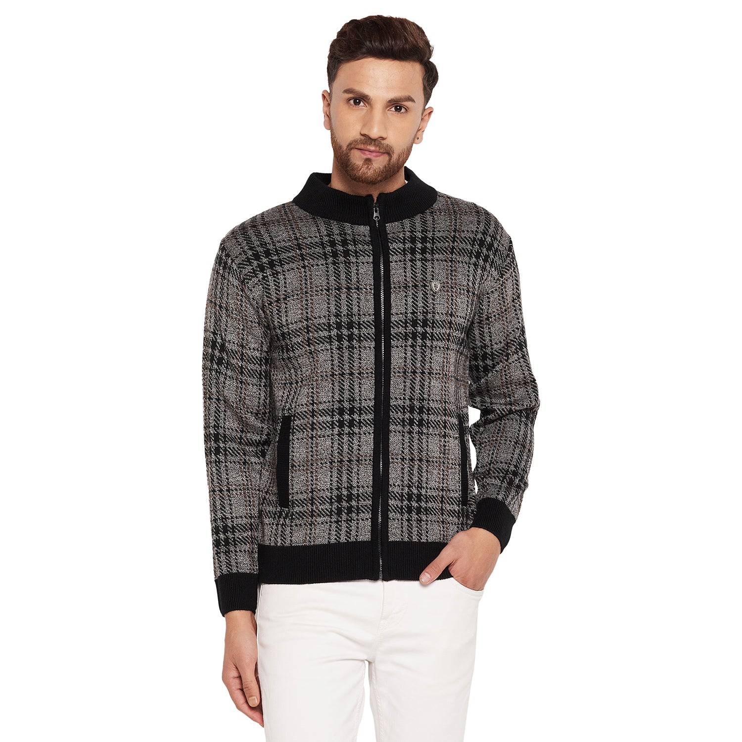 Duke Urban Men Full Sleeve High Neck Sweater (SDS684R)