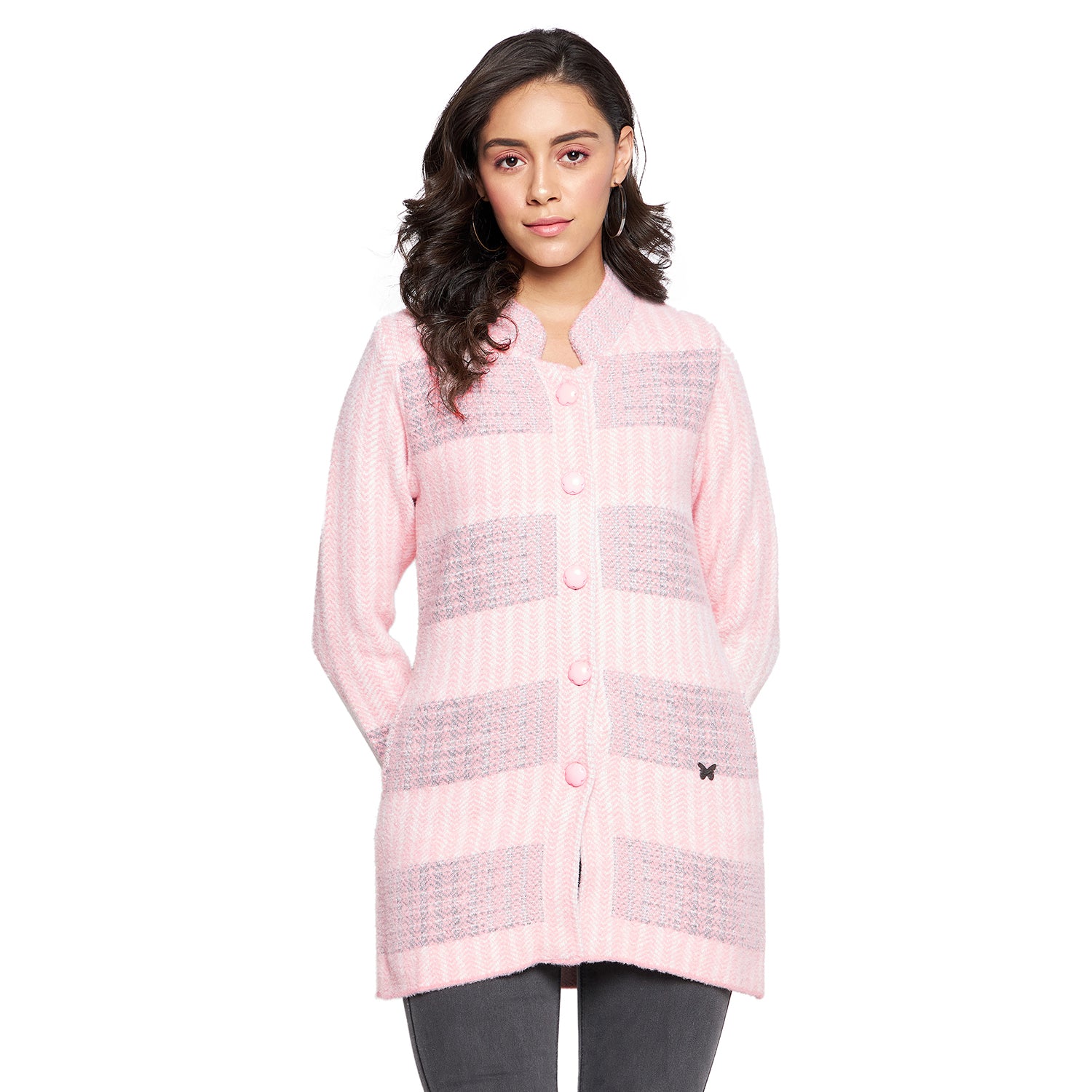 Duke Urban Women Full sleeve Collared Neck Cardigan (SDS1115)