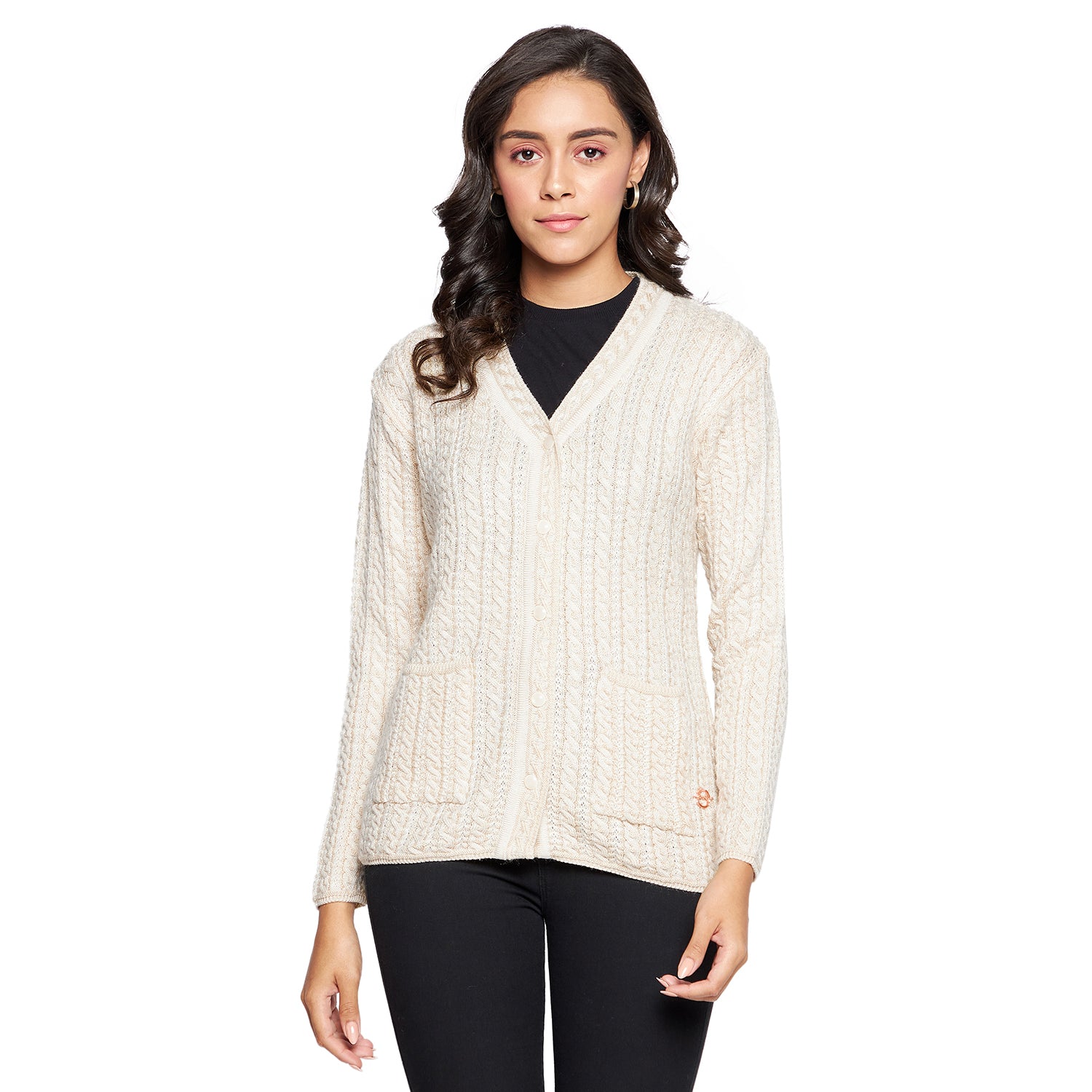 Duke Urban Women Full sleeve V Neck Cardigan (SDS9727)