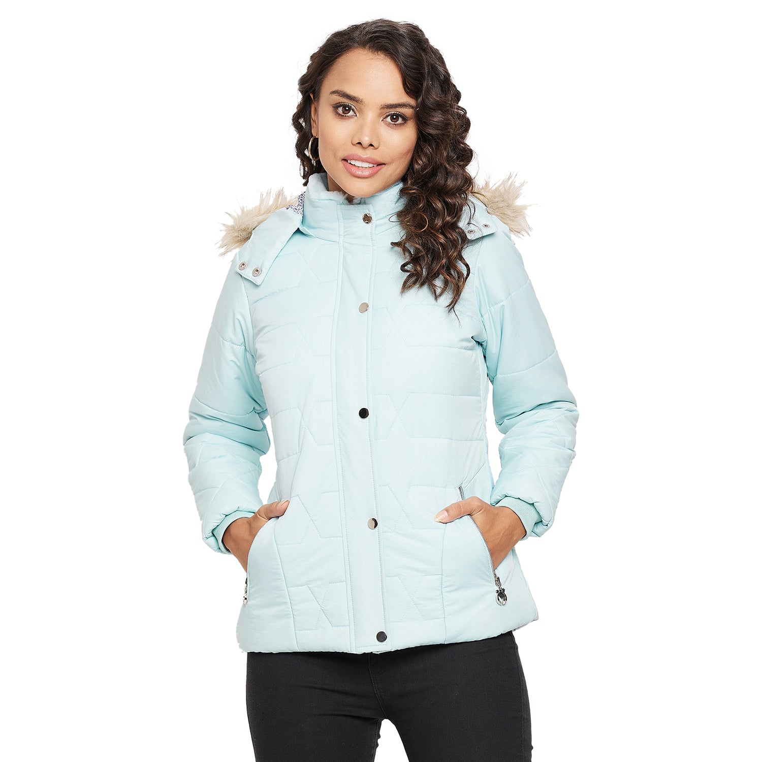 Duke Urban Women Full sleeve Hooded Jacket (SDZ1944)