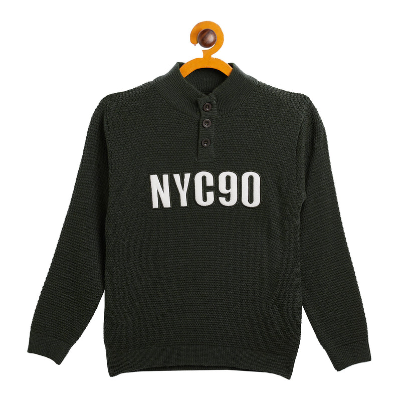 Duke Urban Boys Full Sleeve Button Placket Sweater (SDS3604)