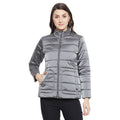 Duke Urban Women Full Sleeve Mettalic Quilted Jacket (SDZ6703)