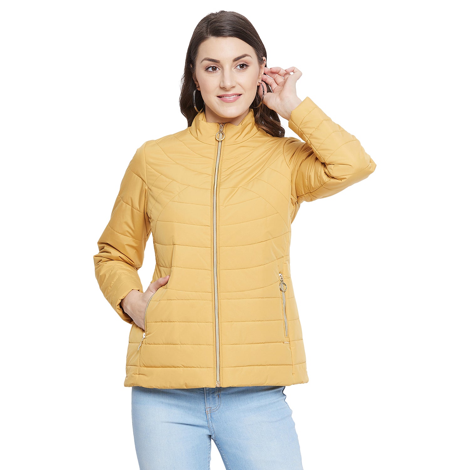 Duke Urban Women Full Sleeve Quilted Jacket (SDZ6740)