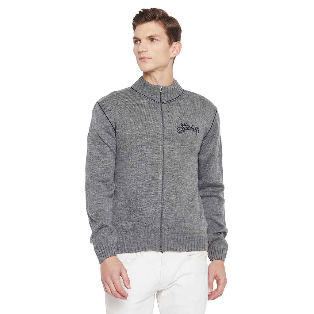 Duke Stardust Men Full Sleeve Zipper Sweater (SDS527)