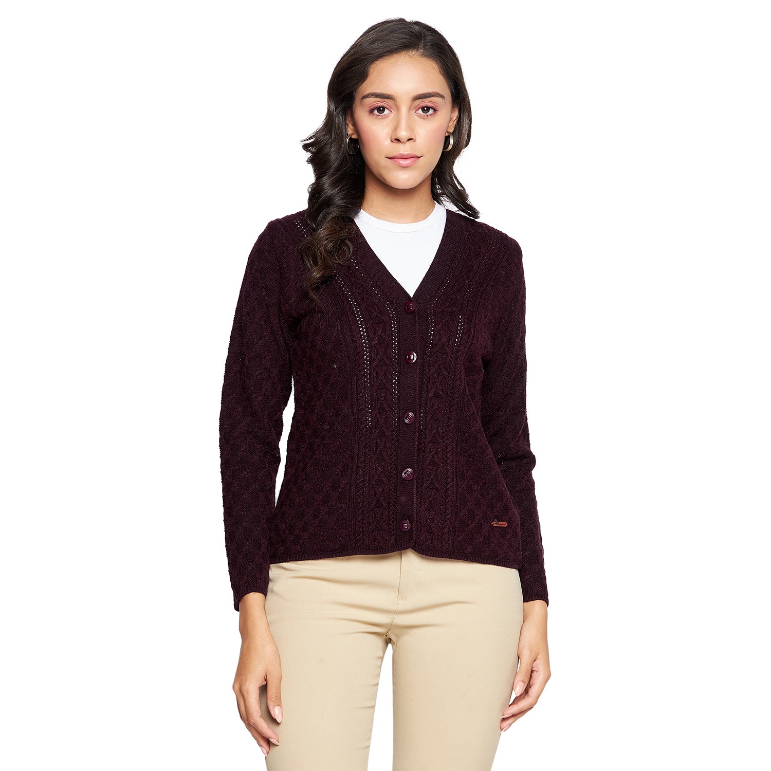 Duke Urban Women Full sleeve V Neck Cardigan (SDS1049)