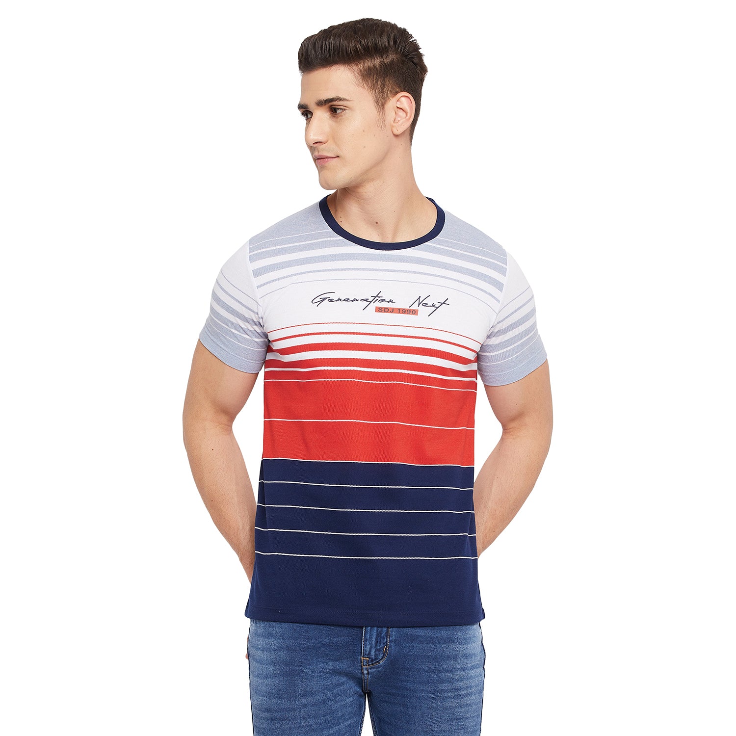 Duke Stardust Men Half Sleeve Cotton T-shirt (LF5316)