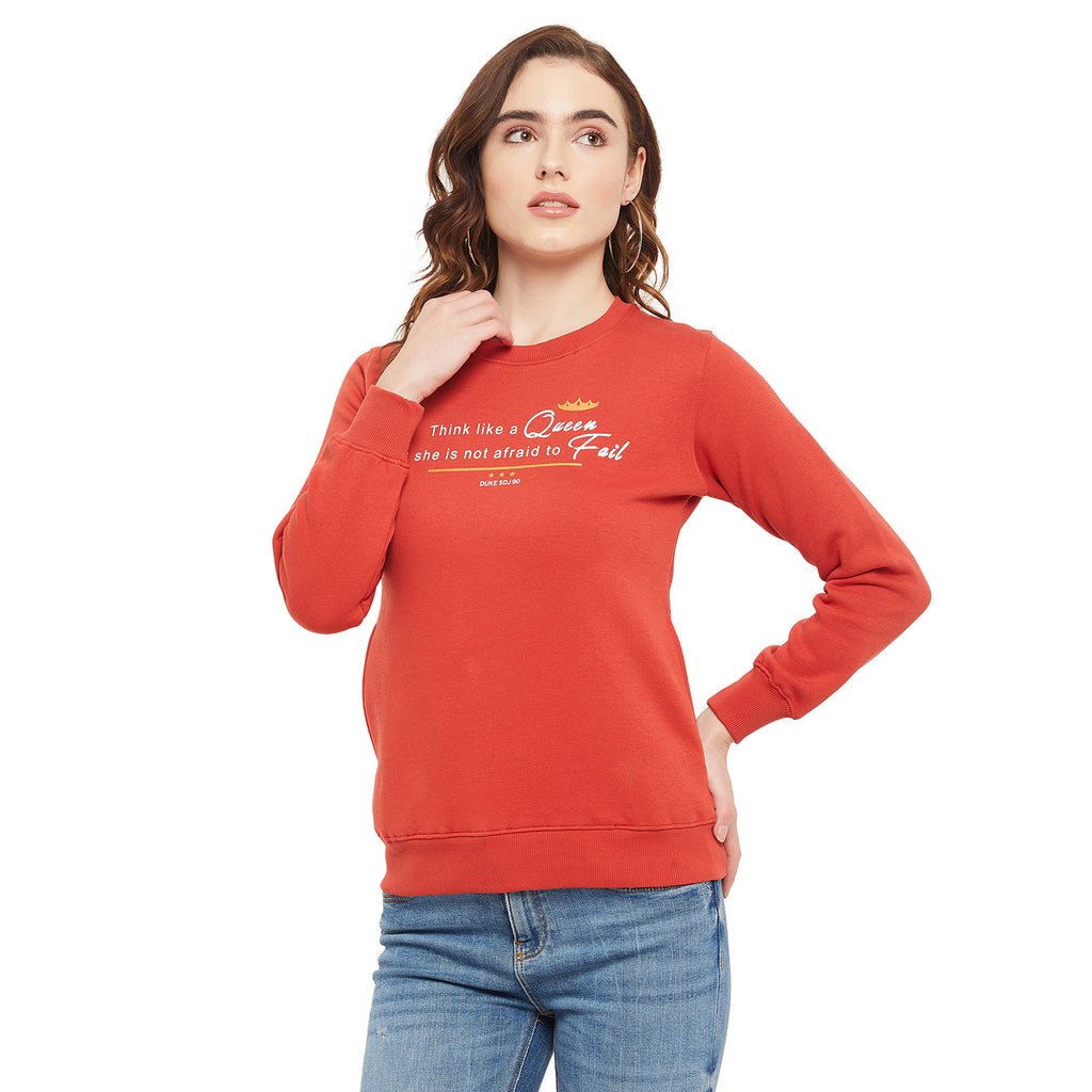 Duke Stardust Women Printed Sweatshirt (LFX872)