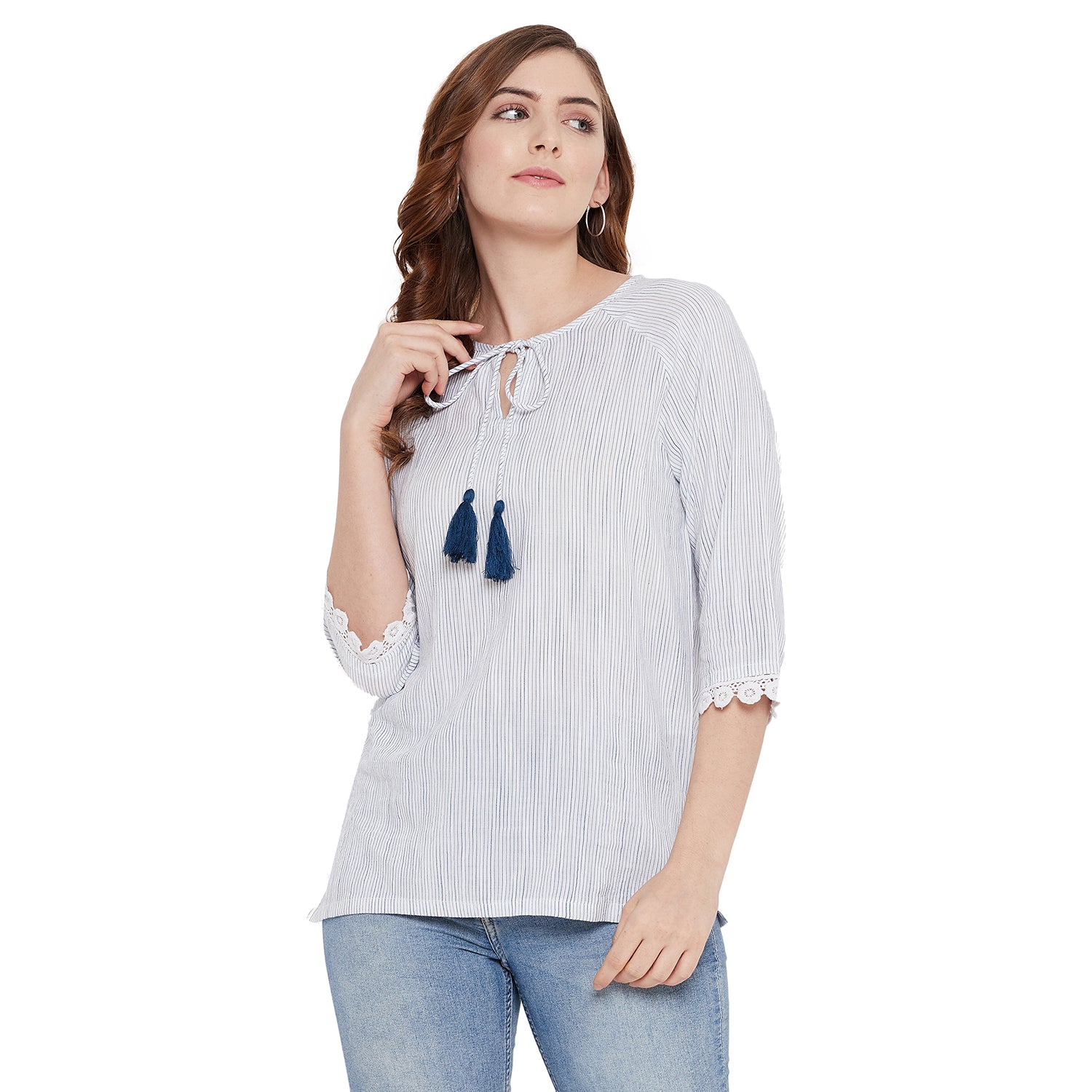 Duke Stardust Keyhole Neck Lady Top (SDX3221)