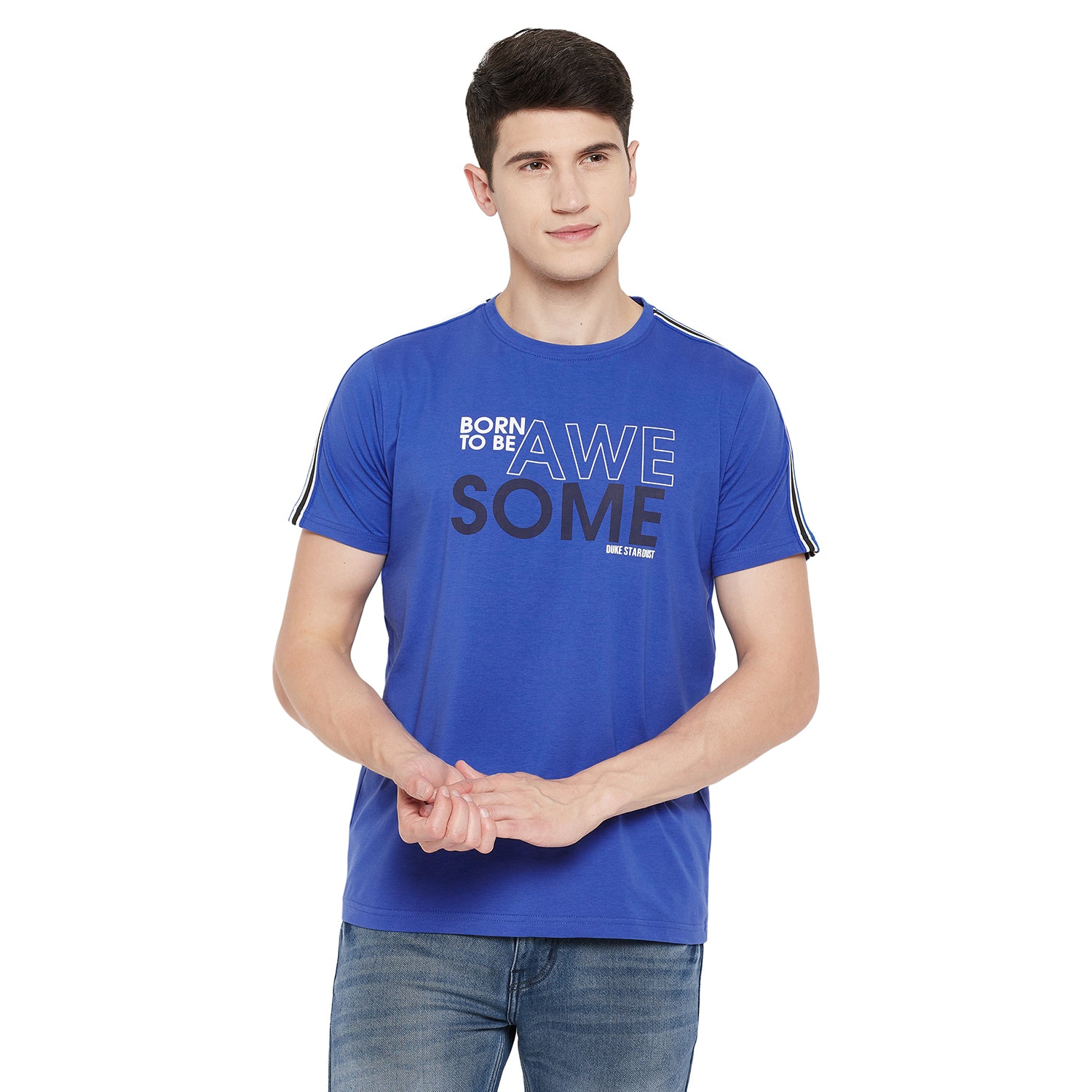 Duke Stardust Men Half Sleeve Cotton T-shirt (LF5277)