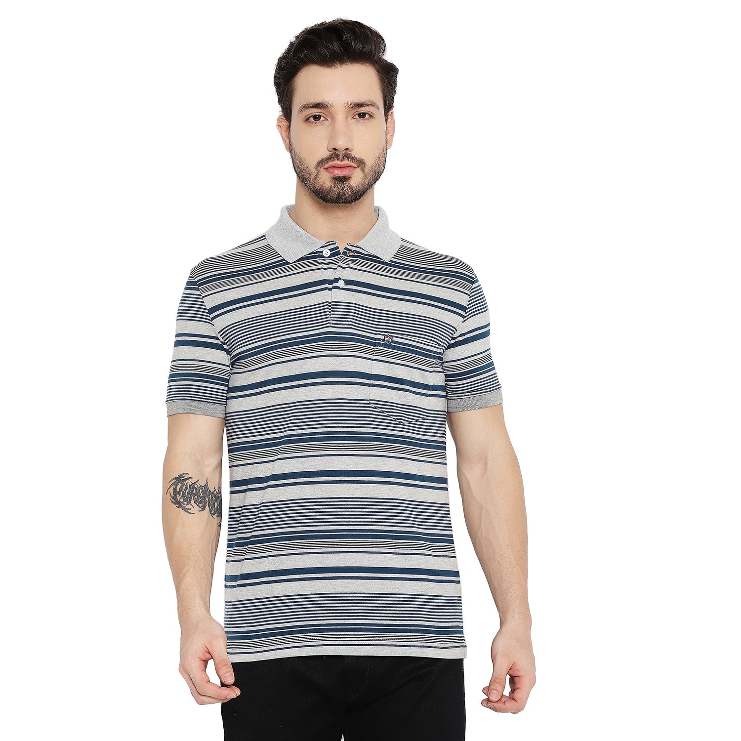Duke Stardust Men Half Sleeve Cotton T-shirt (MTLF354)