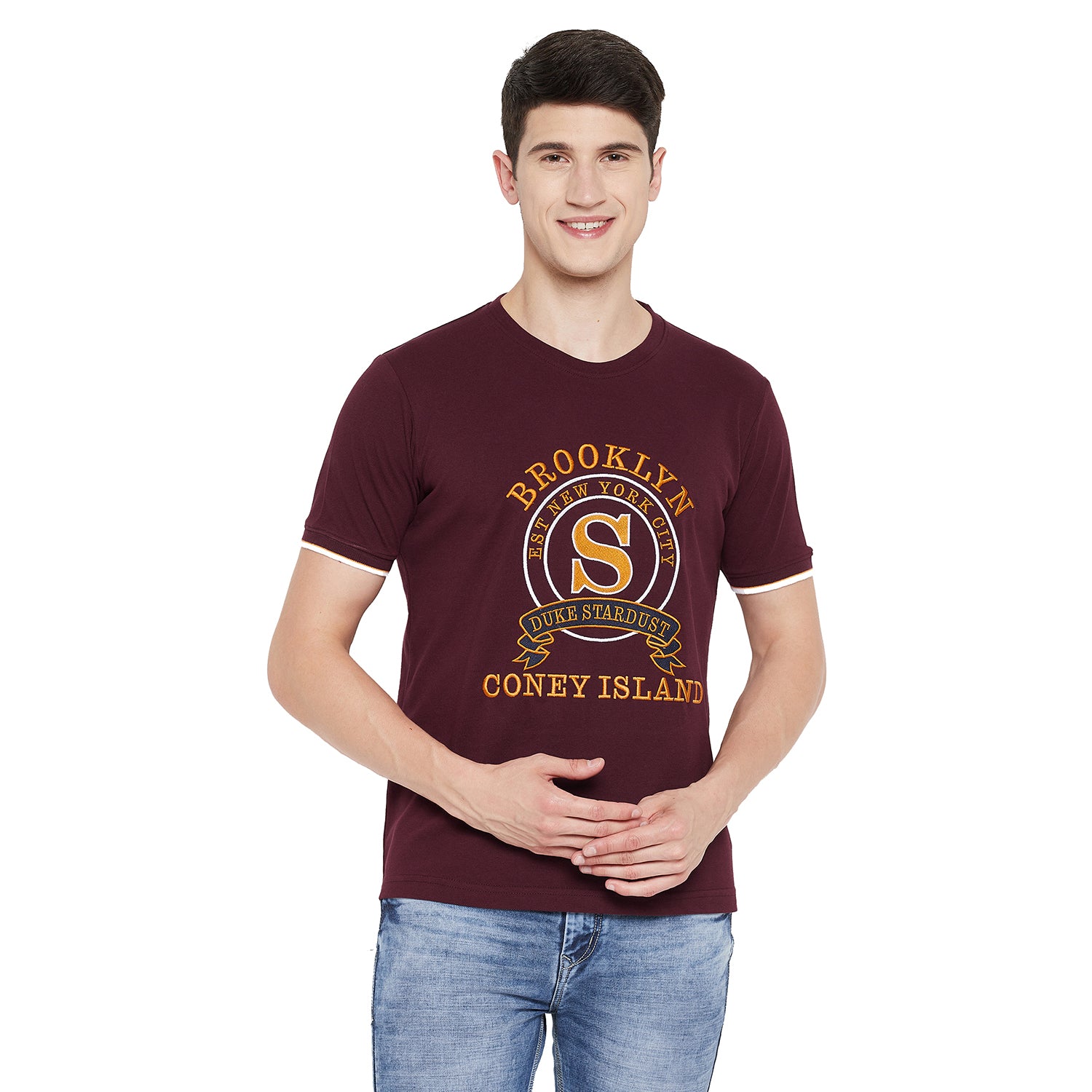 Duke Stardust Men Half Sleeve Cotton T-shirt (LF5240)