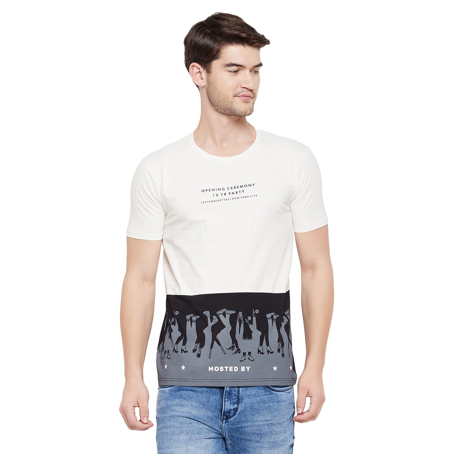 Duke Urban Men Half Sleeve Cotton T-shirt (LQ3557)