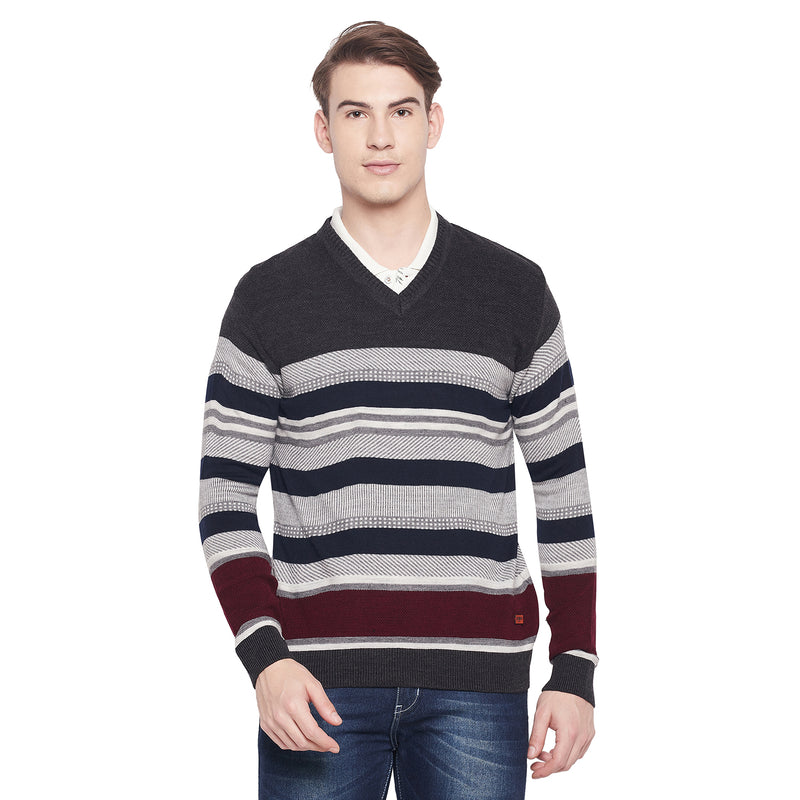 Duke Urban Men Full Sleeve V Neck Sweater (SDS2044)