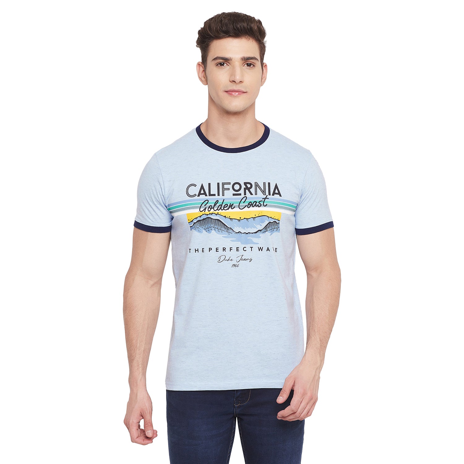 Duke Stardust Men Half Sleeve Cotton T-shirt (LF5284)