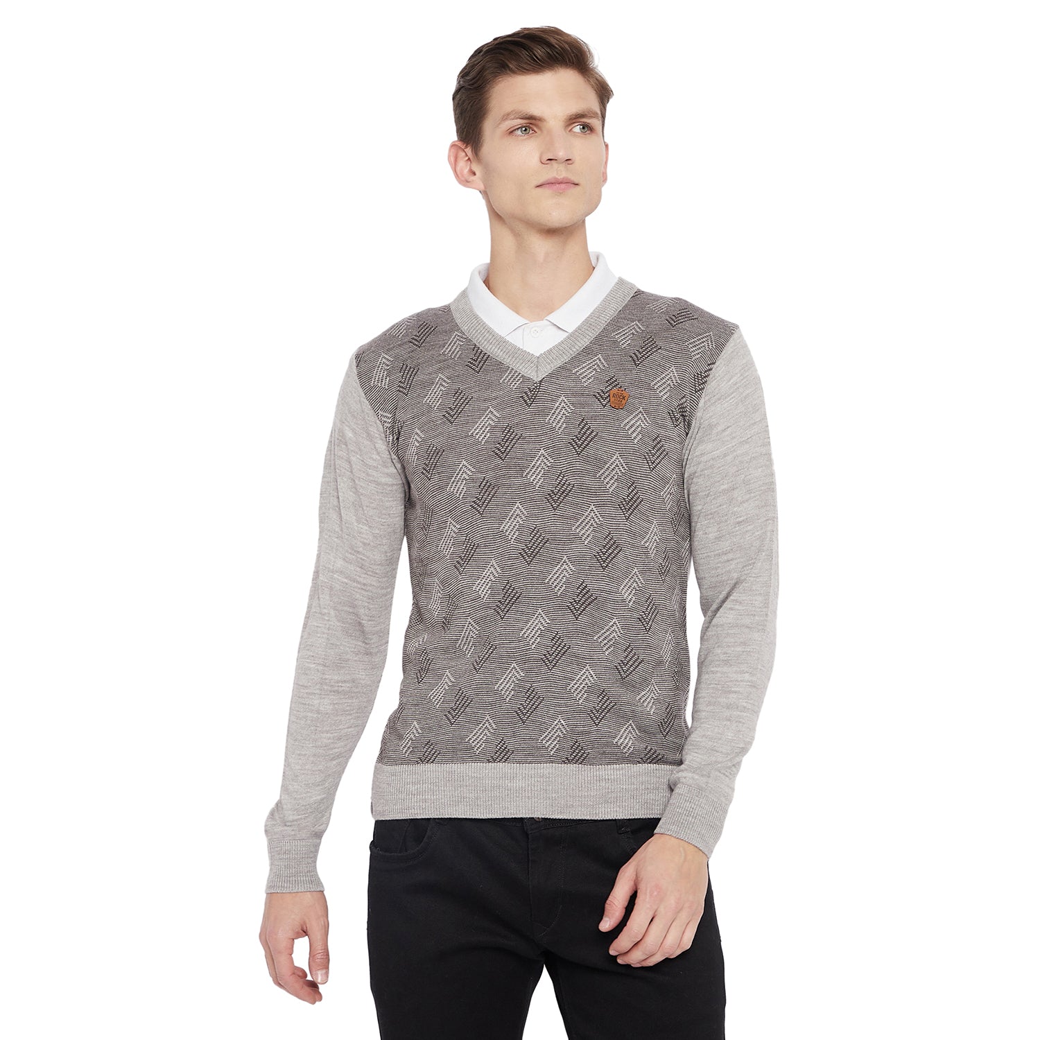 Duke Urban Men Full Sleeve V Neck Sweater (SDS8037)
