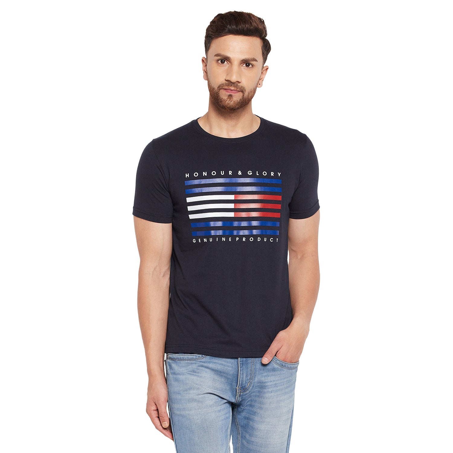 Duke Stardust Men Half Sleeve Cotton T-shirt (LF5432)