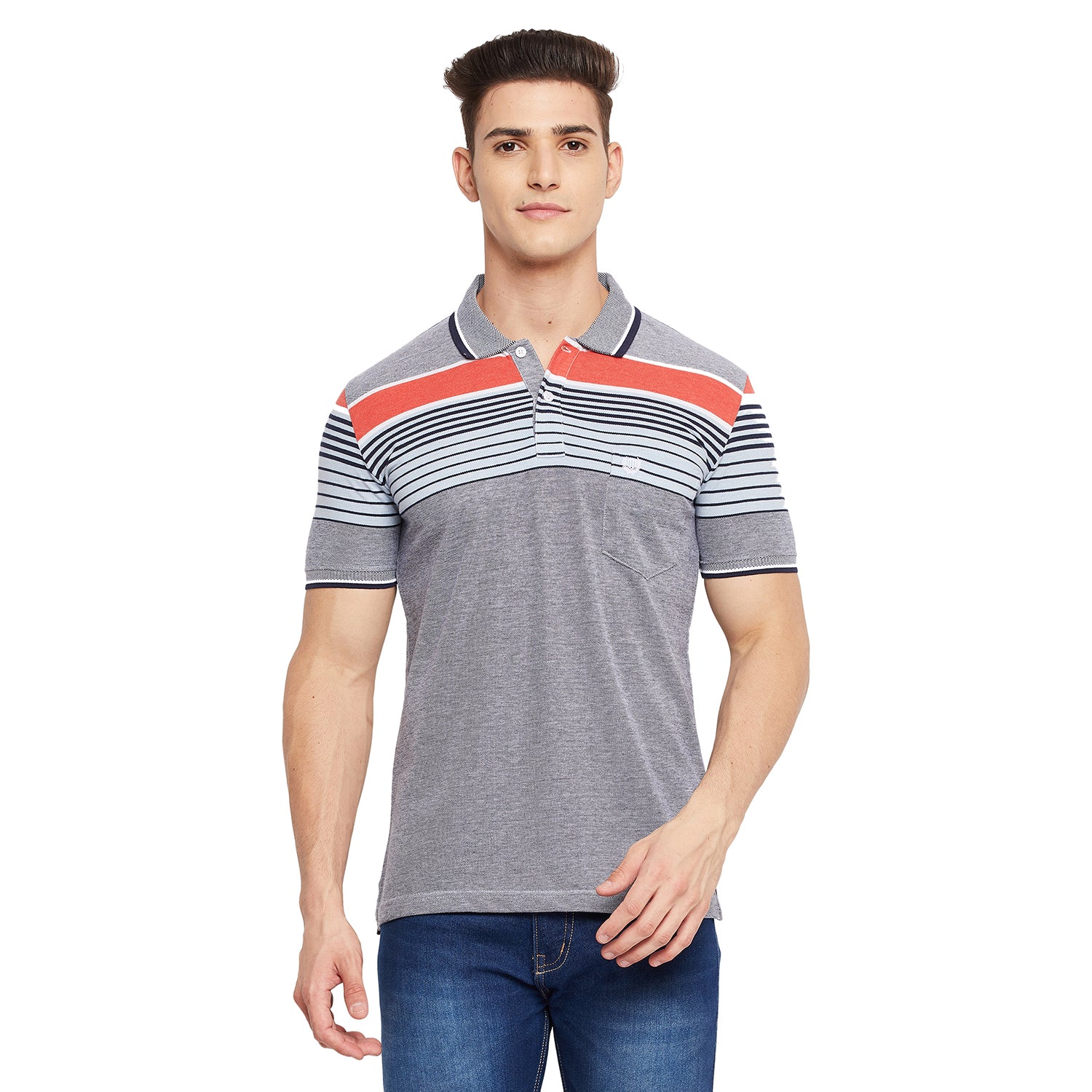 Duke Stardust Men Half Sleeve Cotton T-shirt (LF5395)