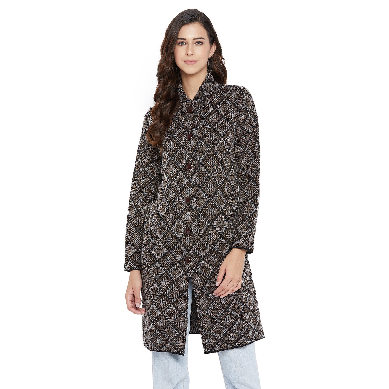 Duke Urban Women Full Sleeve Long Cardigan (SDS959)