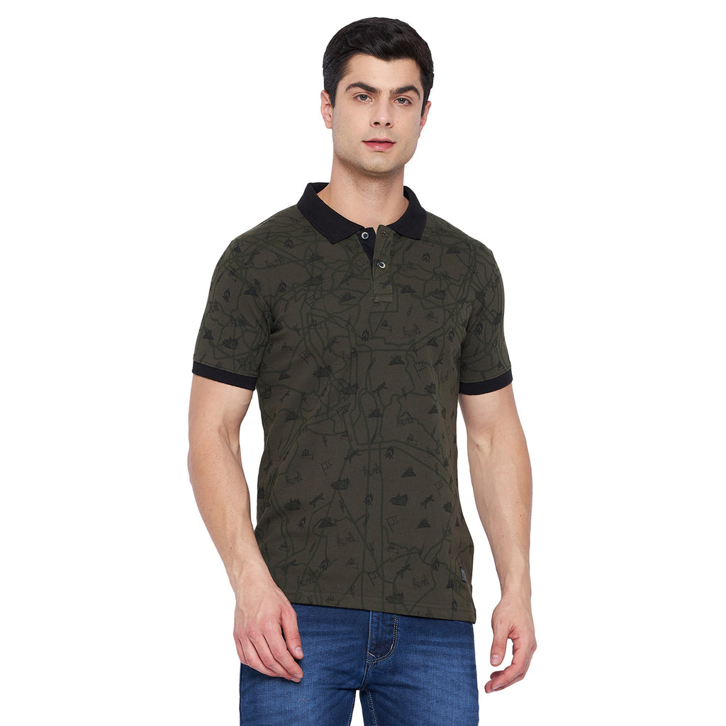 Duke Stardust Men Half Sleeve Cotton T-shirt (LF5237)