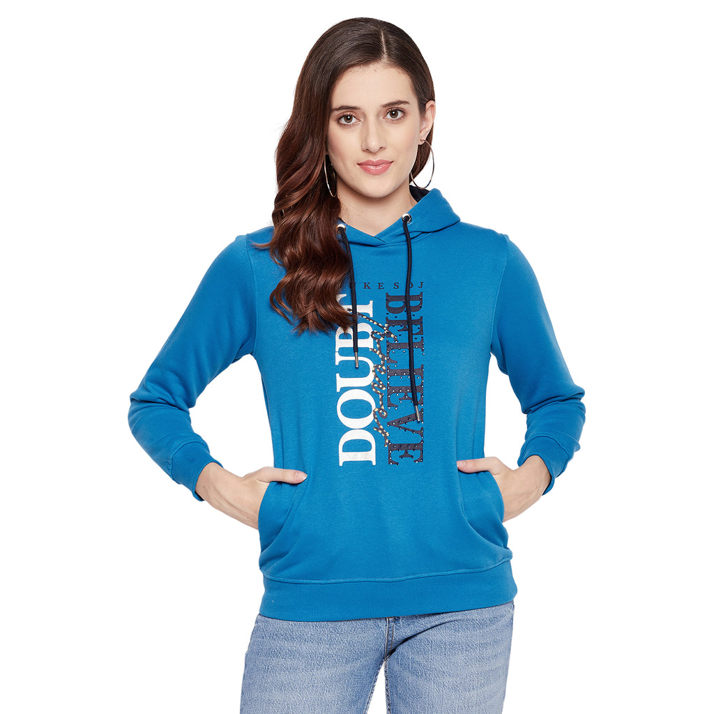 Duke Stardust Women Full Sleeve Hooded Sweatshirt (LFX820)