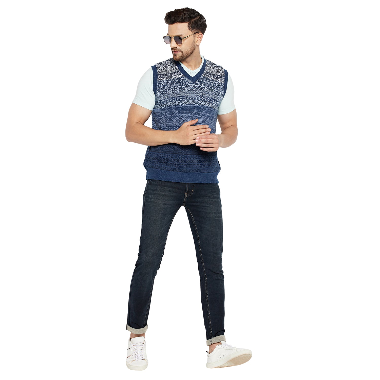 Duke Urban Men Sleeveless Reversible Sweater (SDS2038)