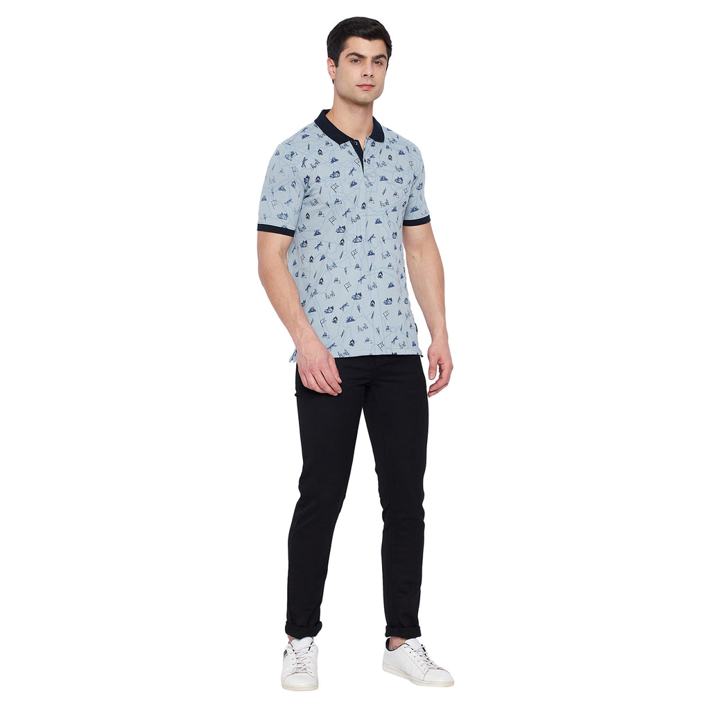 Duke Stardust Men Half Sleeve Cotton T-shirt (LF5237)