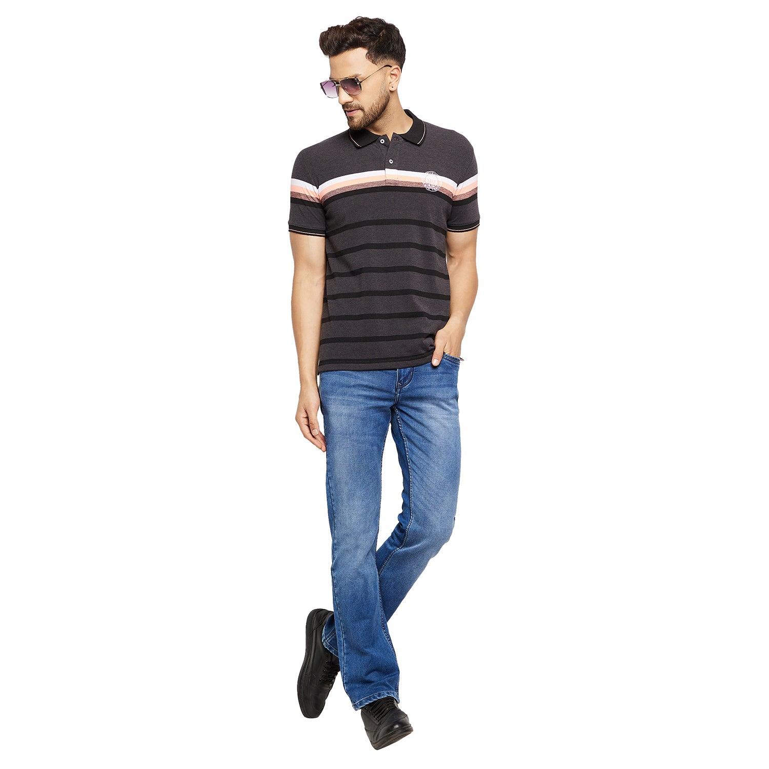 Duke Urban Men Half Sleeve Cotton T-shirt (LF5422)