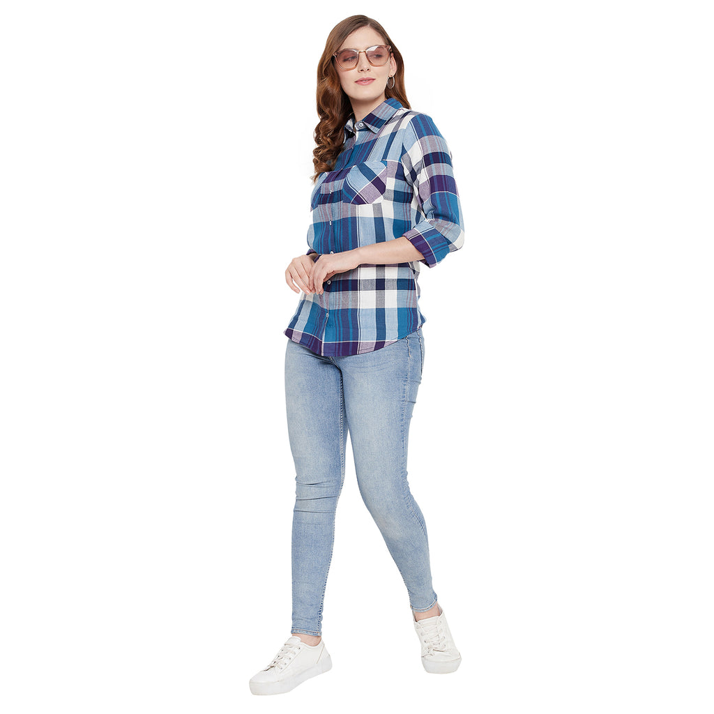 Duke Urban Women Full Sleeve Cotton Shirt (SDX3804)