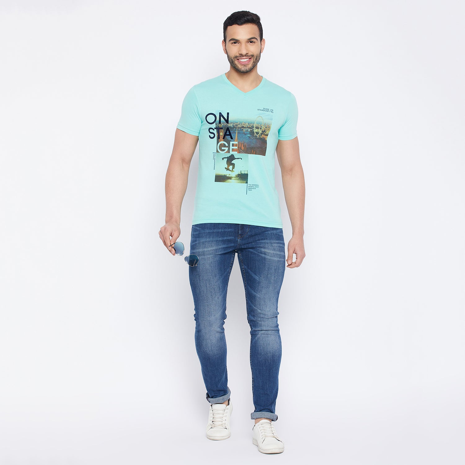 Duke Stardust Men Half Sleeve Cotton T-shirt (MTLF229)
