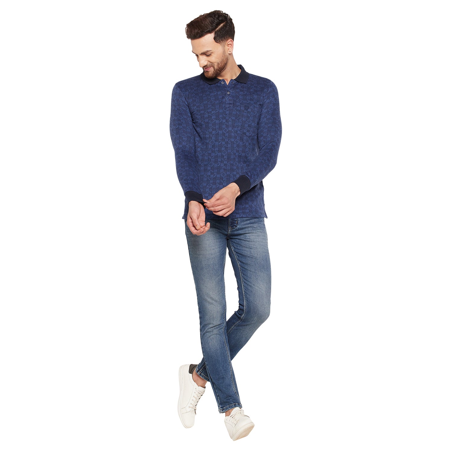 Duke Stardust Men Full Sleeve Cotton T-shirt (LF3958)