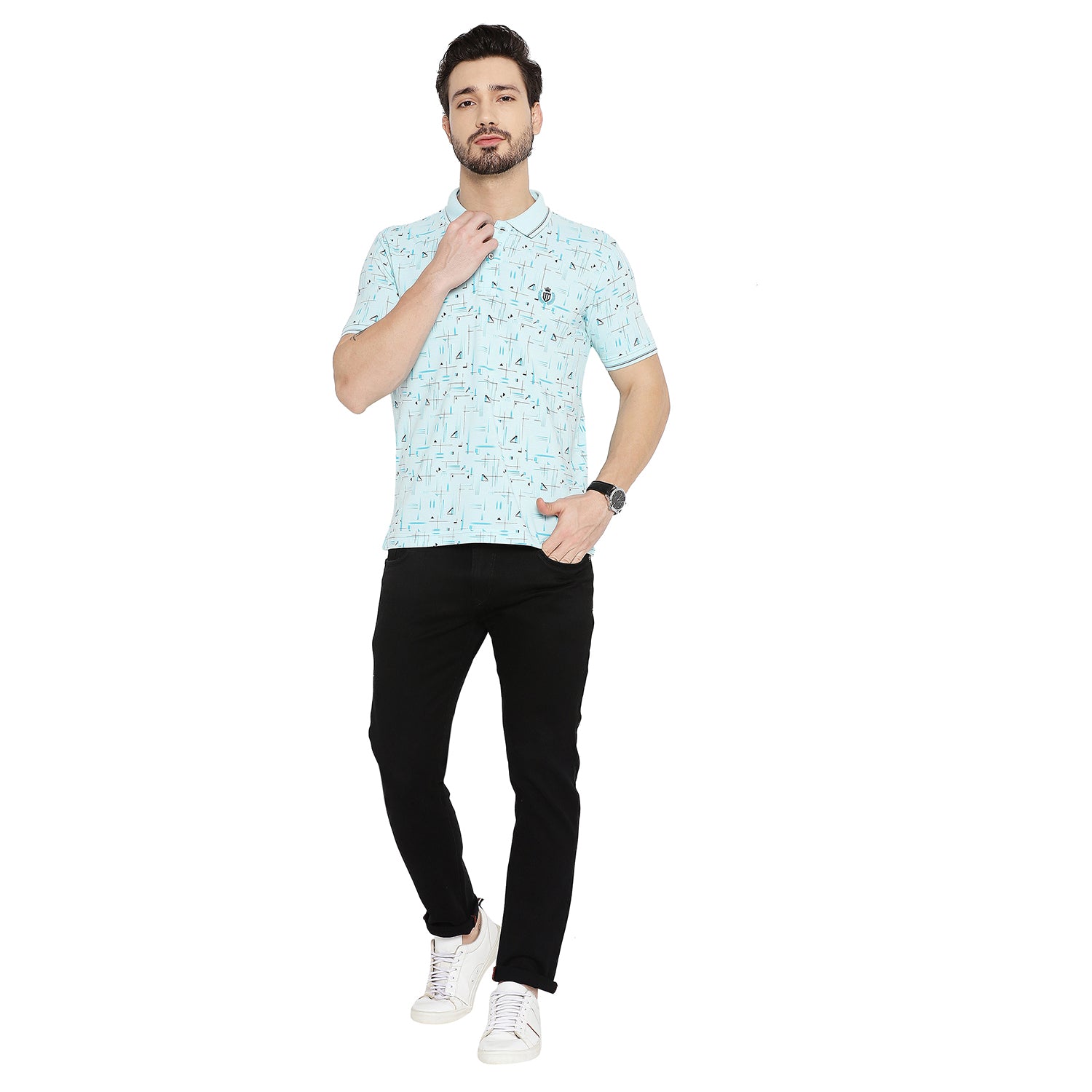 Duke Urban Men Half Sleeve Cotton T-shirt (LF5477)
