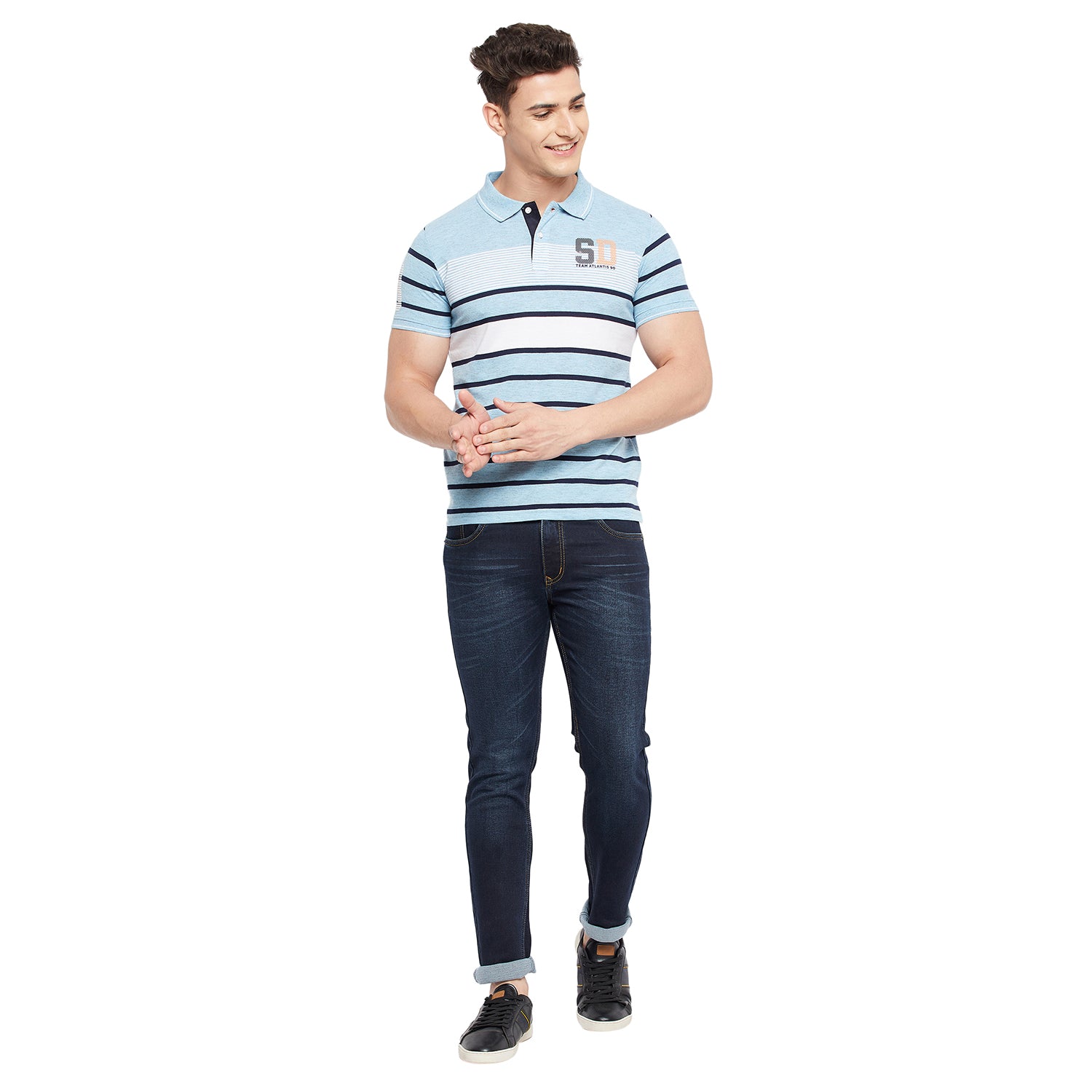 Duke Stardust Men Half Sleeve Cotton T-Shirt (LF4662)