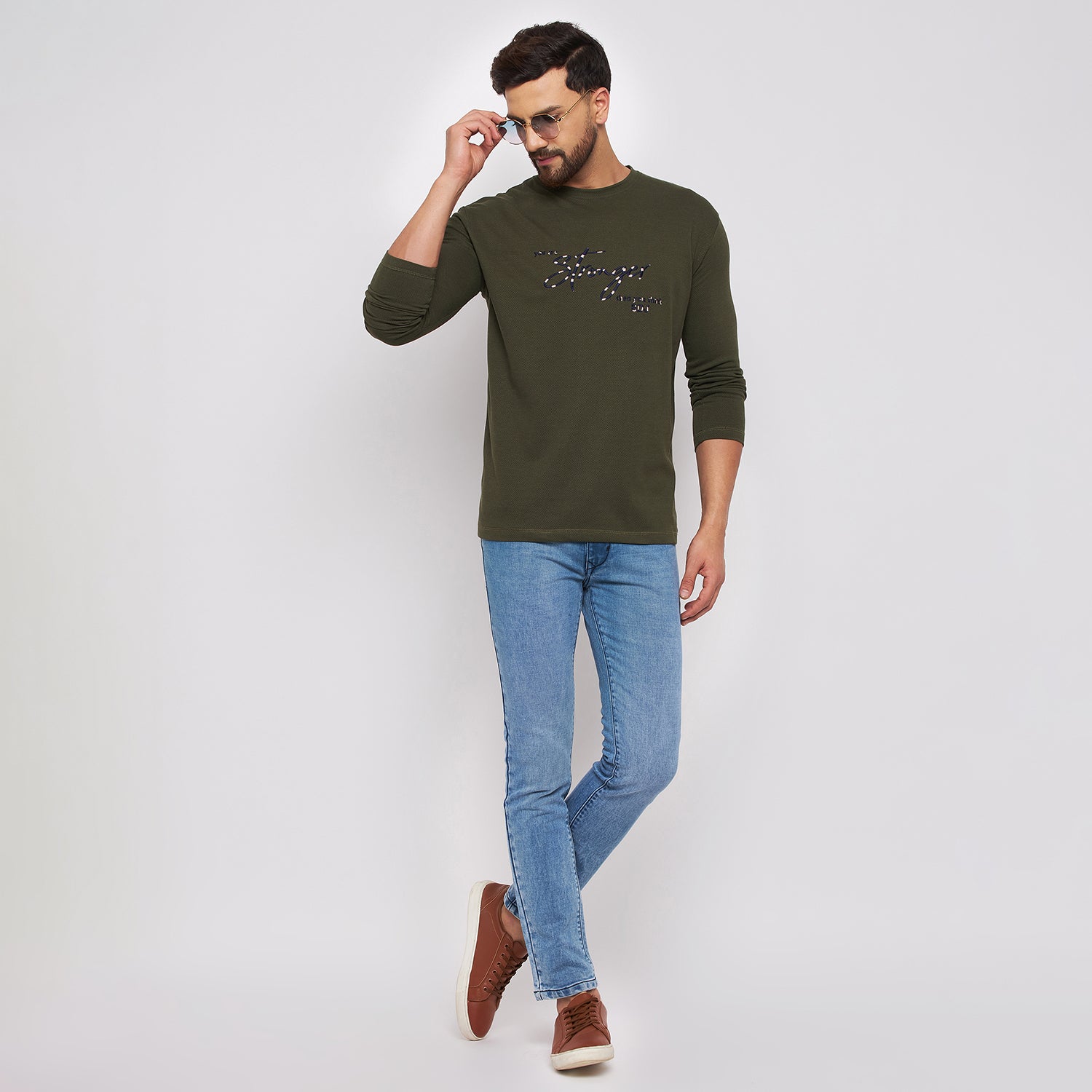 Duke Stardust Men Full Sleeve Cotton T-shirt (LF3955)