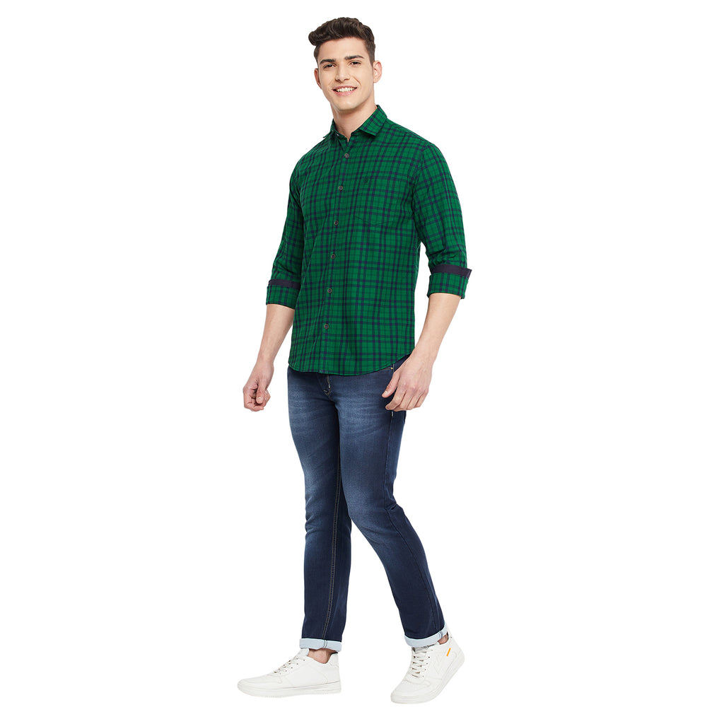 Duke Stardust Men Full Sleeve  Cotton Shirt (SDO5CKIA)