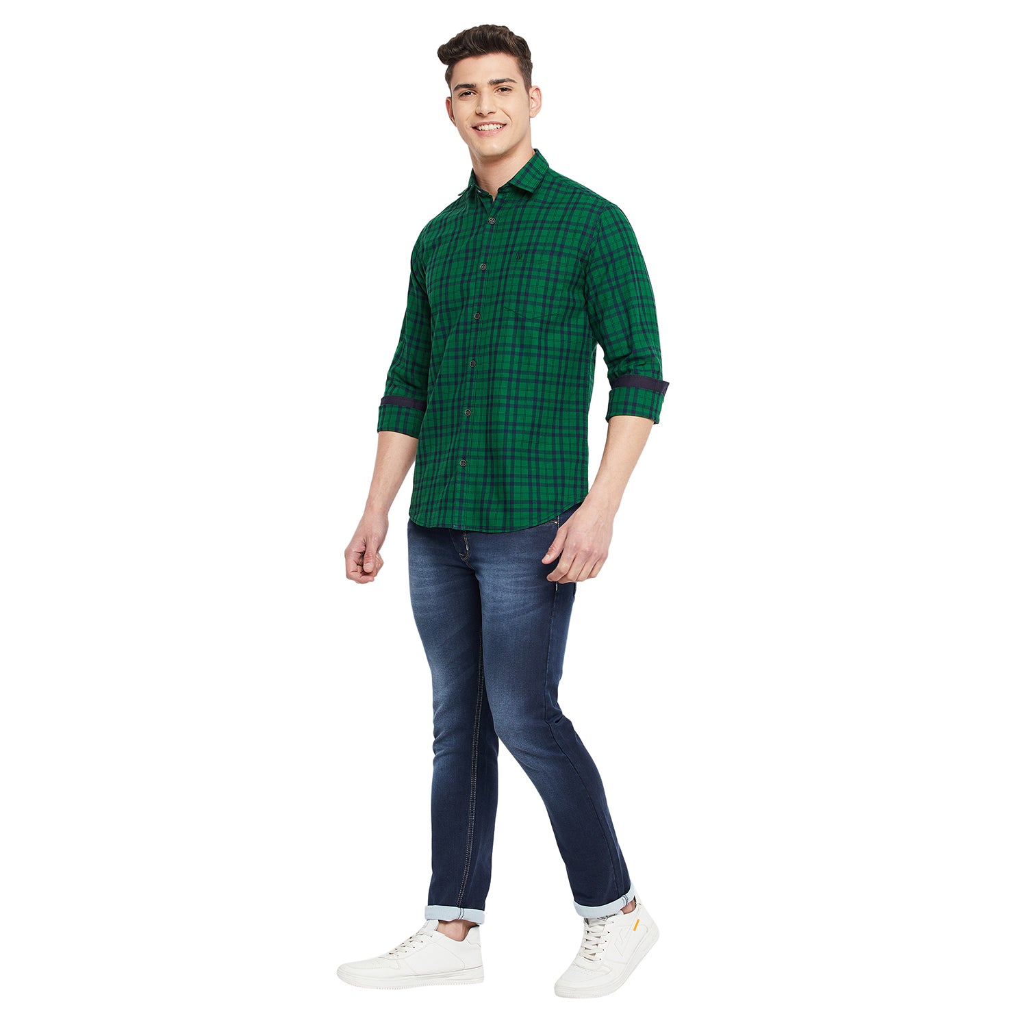 Duke Stardust Men Full Sleeve  Cotton Shirt (SDO5CKIA)