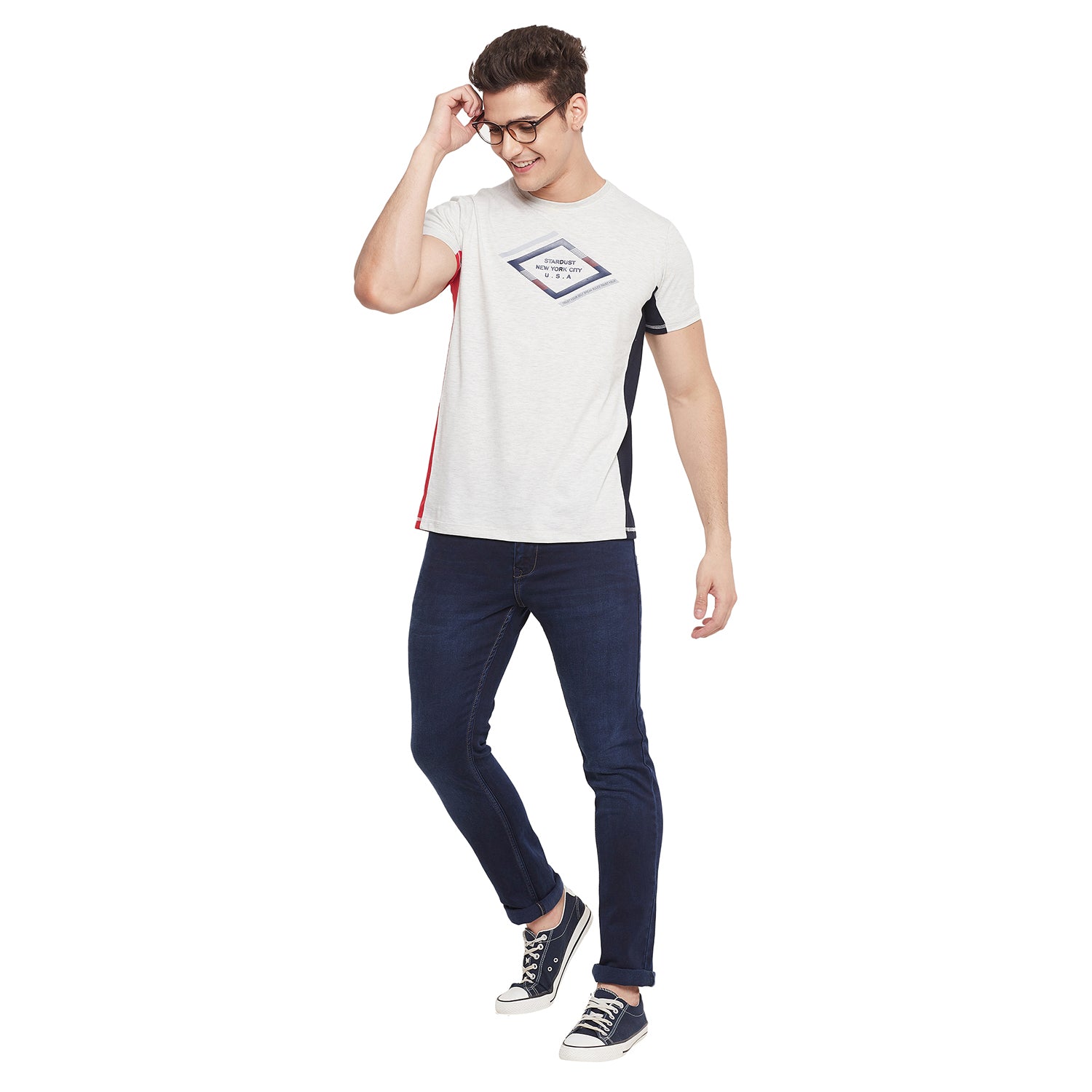 Duke Stardust Men Half Sleeve Cotton T-shirt (MTLF342)
