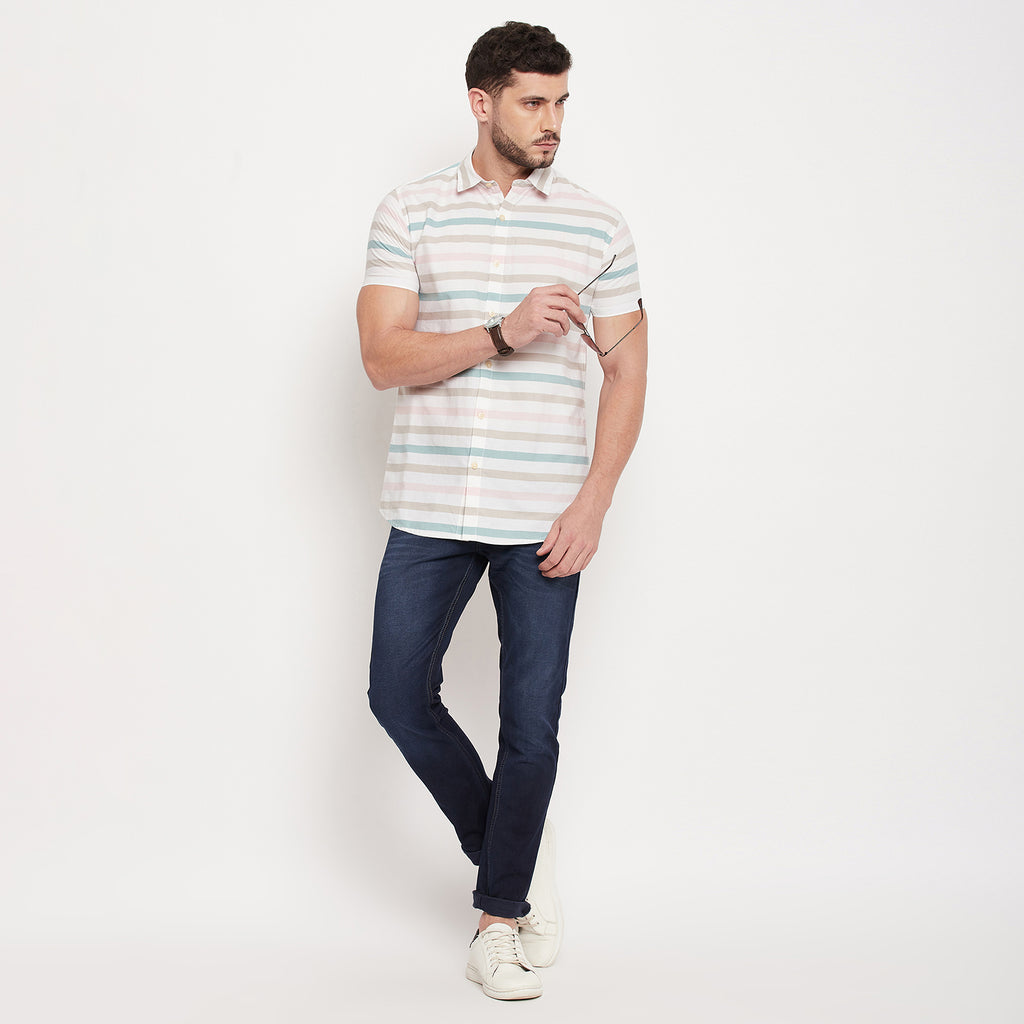 Duke Stardust Men Half Sleeve Cotton Shirt (SDO6963R)