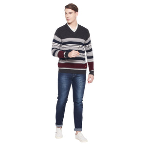 Duke Stardust Men Full Sleeve V Neck Sweater (SDS2044)