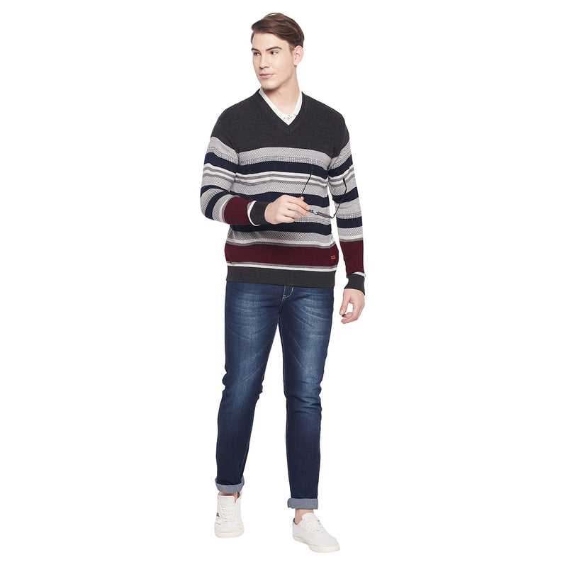 Duke Urban Men Full Sleeve V Neck Sweater (SDS2044)