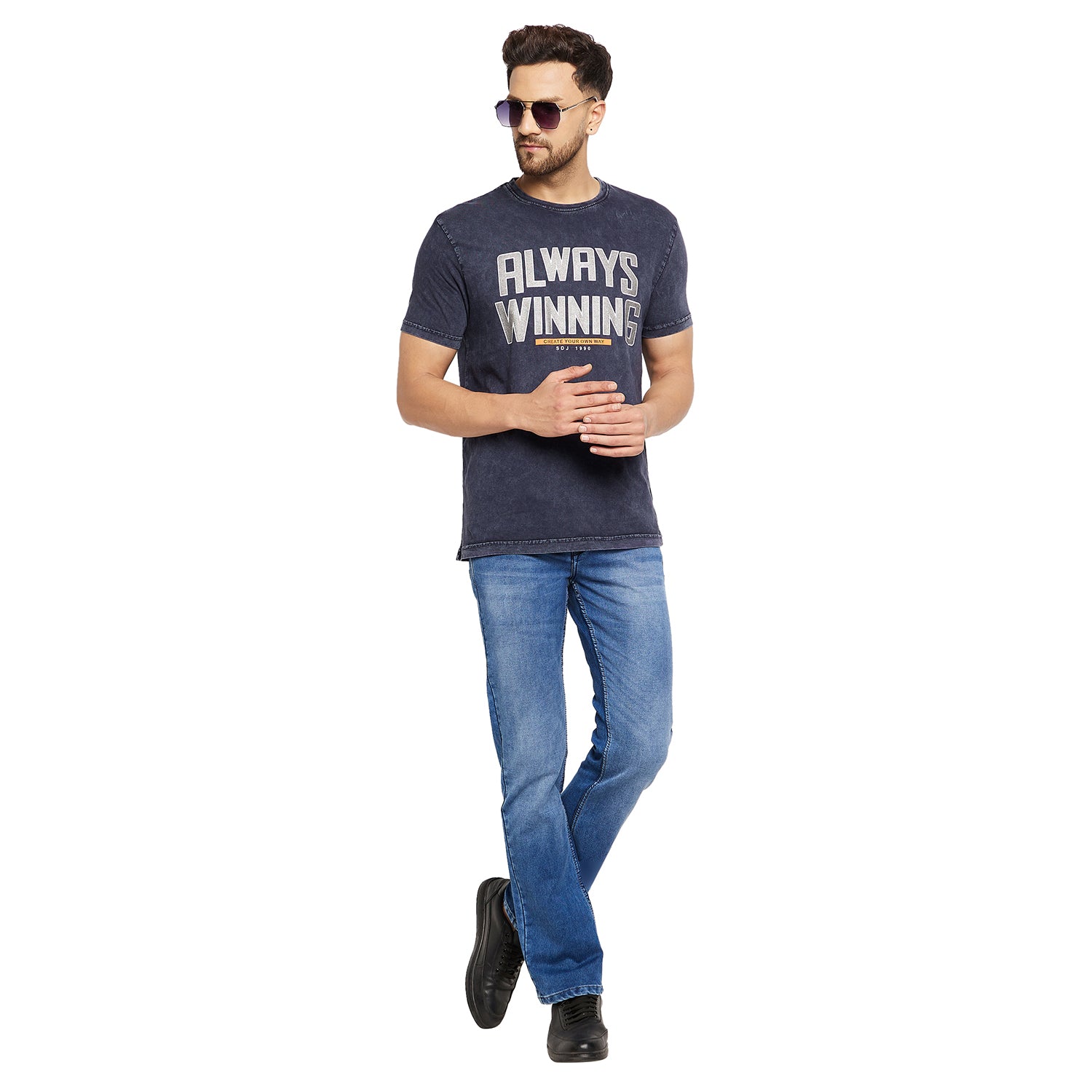 Duke Urban Men Half Sleeve Cotton T-shirt (LF5450)