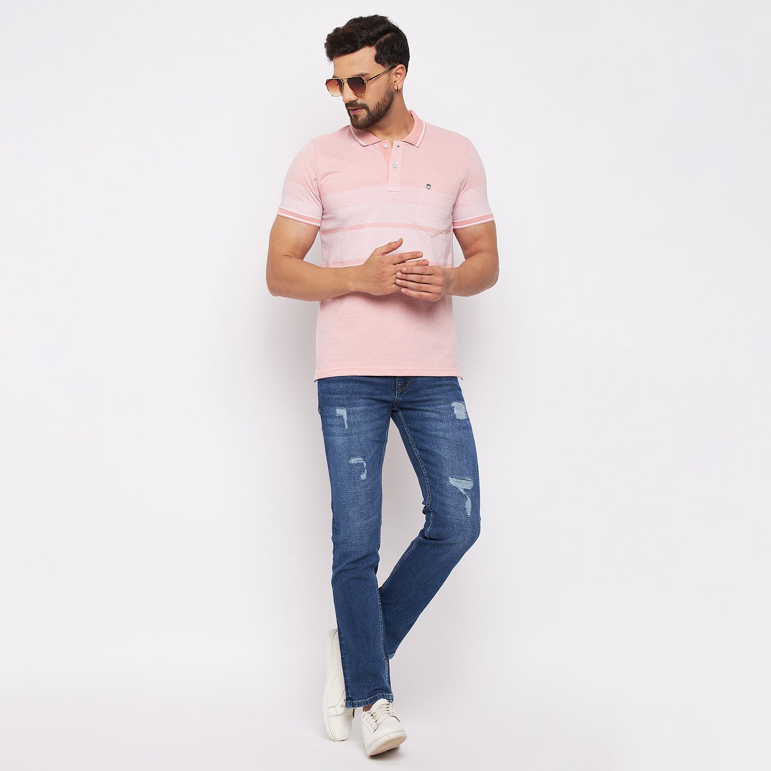 Duke Stardust Men Half Sleeve Cotton T-shirt (LF5380)