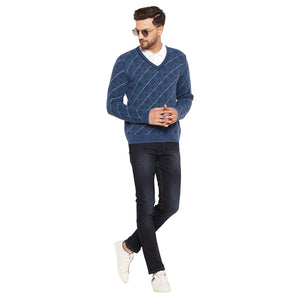 Duke Stardust Men Full Sleeve V-Neck Sweater (SDS2052)